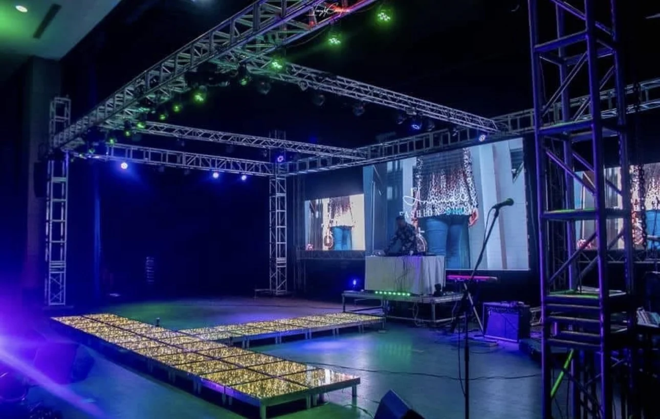 Professional event stage and lighting